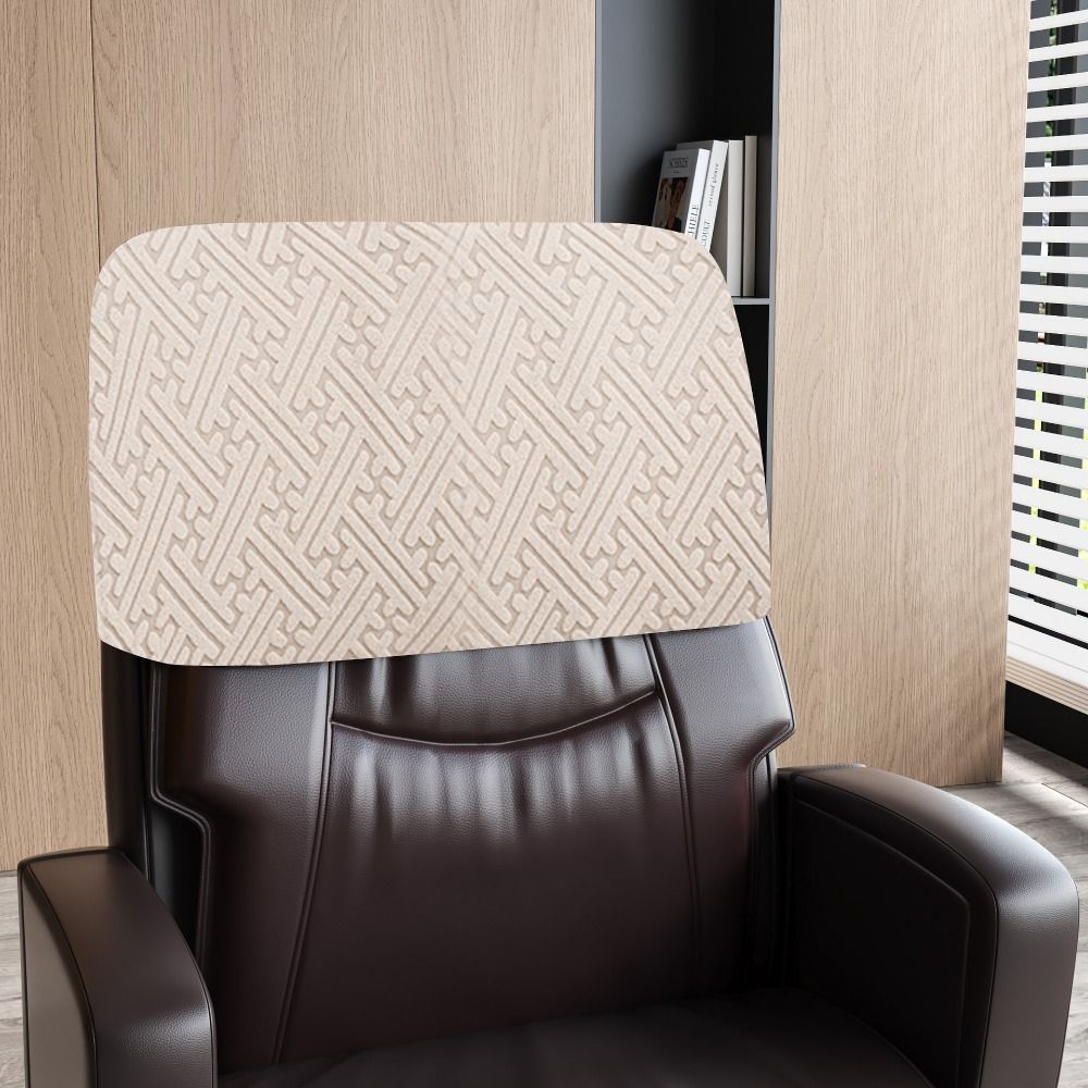 Solid Color Backrest Slipcover Dustproof Office Chair Backrest Cover Chair Back Protection