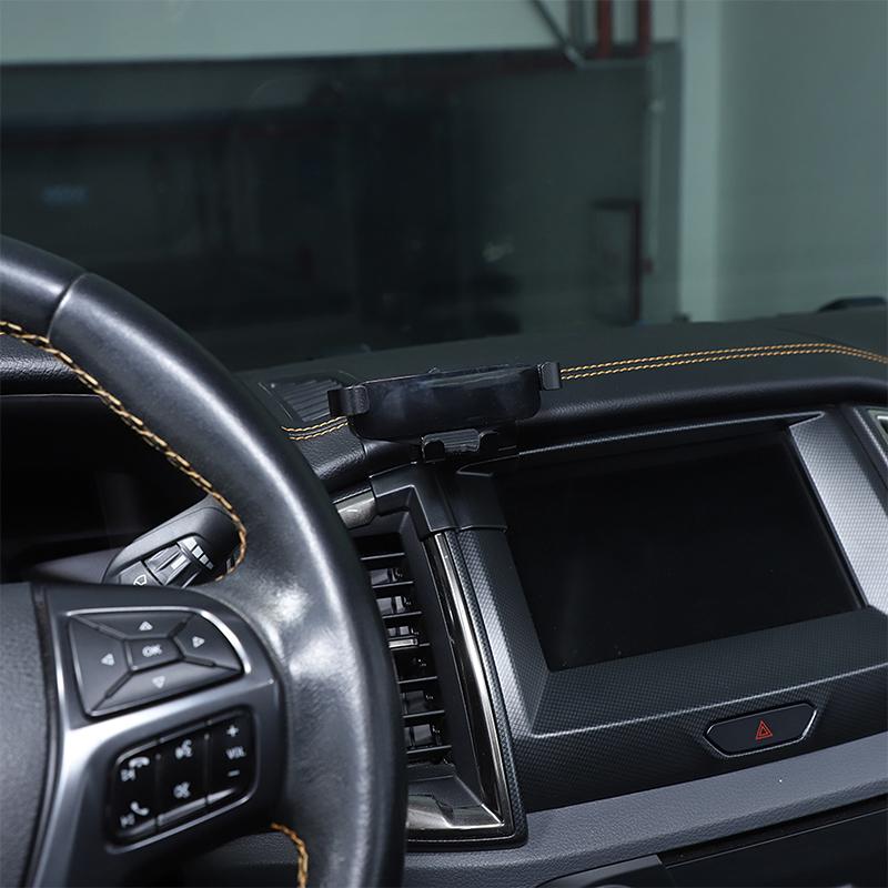 Car Central Control Mobile Phone Bracket GPS Navigation Bracket Seat For Ford Ranger Wildtrak 2015-2026 Car Interior Accessories