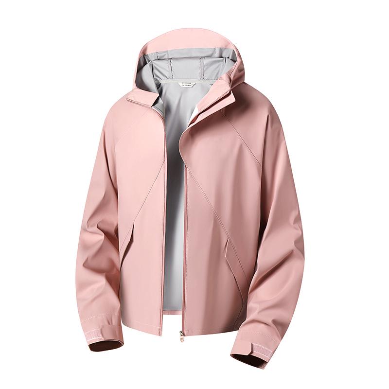 Men's Waterproof Hooded Outerwear for Spring & Autumn: Single-Layer Mountaineering Jacket