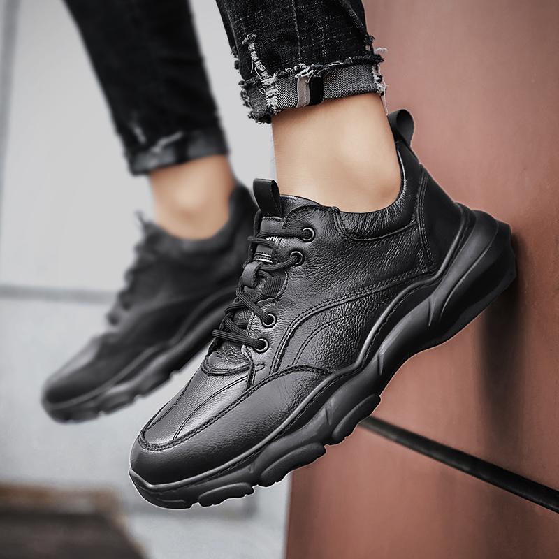 Good Quality Four Seasons Comfortable Business Shoes 2024 Autumn New Men Casual Shoes Retro Artificial Leather Lightweight Shoes