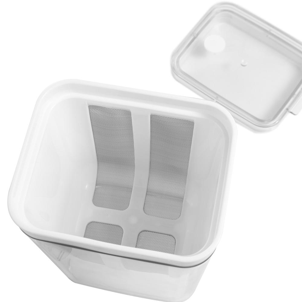 with Lids Yogurt Filter 1100ML Whey Separation Tools Washable Greek Yogurt Strainer  Milk Tea