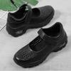 Breathable Women's Walking Shoes Hollow-out Platform Shoes Air-cushion Ladies Casual Shoes Elastic Wedges