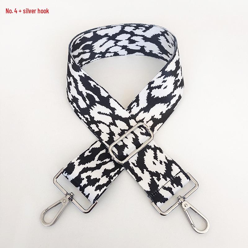Colorful Leopard Print Adjustable Shoulder Strap - 5CM Wide, Single Shoulder, Crossbody.