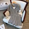 Big-size Casual Hooded Short-sleeved Set - Women's Top and Shorts - Slimming Sportswear Set