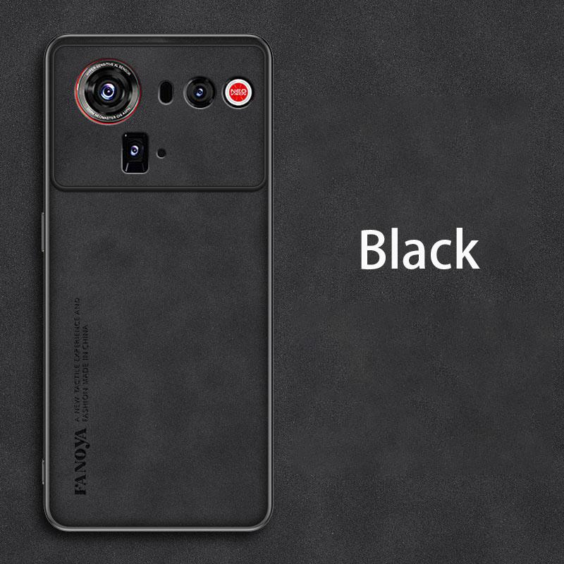 Retro Leather Skin Feel Case For ZTE Nubia Z80 Ultra Z80Ultra Shockproof Matte Silicone Soft Case Cover