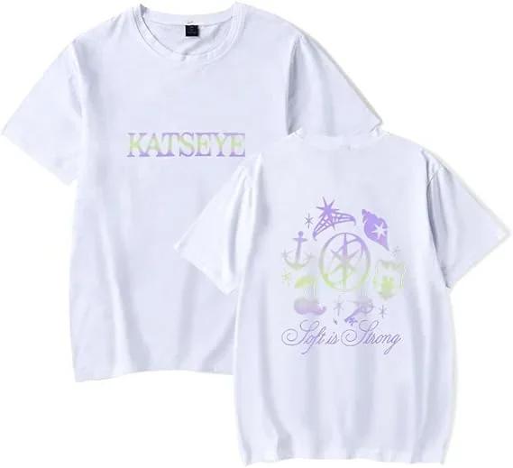 Hot Sale KATSEYE Grunge Graphic Print T-shirt Men Women Loose Casual High-street Y2K Hip Hop Harajuku Fashion Oversized Cotton Soft Top Summer New Tee