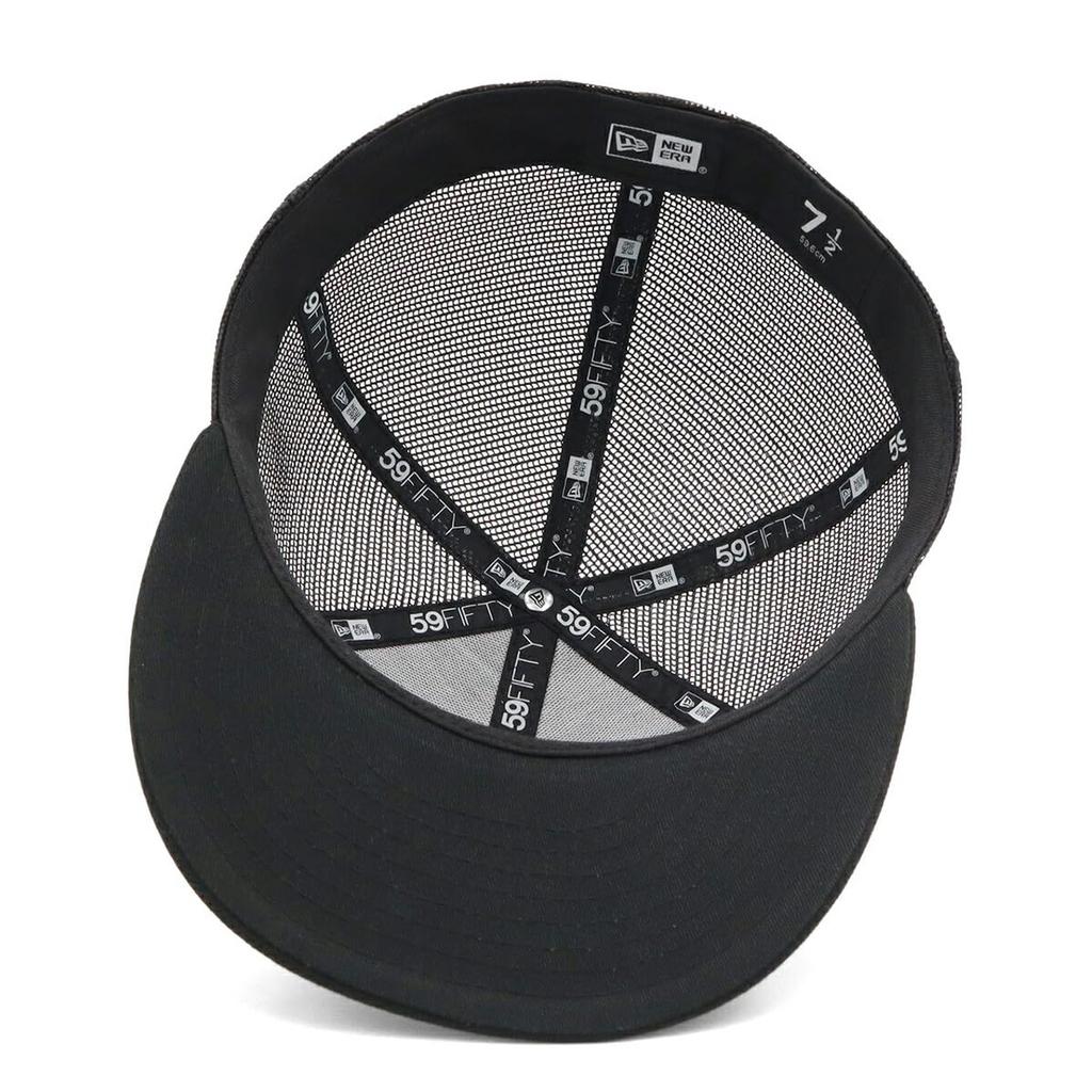Mesh Cap 59FIFTY Black 7 5950TR NELOGO BLK WHI 25J [New Era] 5/8