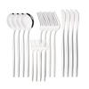 16 Pieces Colorful Silverware Tableware Set Service for 4, Stainless Steel Flatware Kitchen Cutlery Utensils Set for Home Kitchen Restaurant