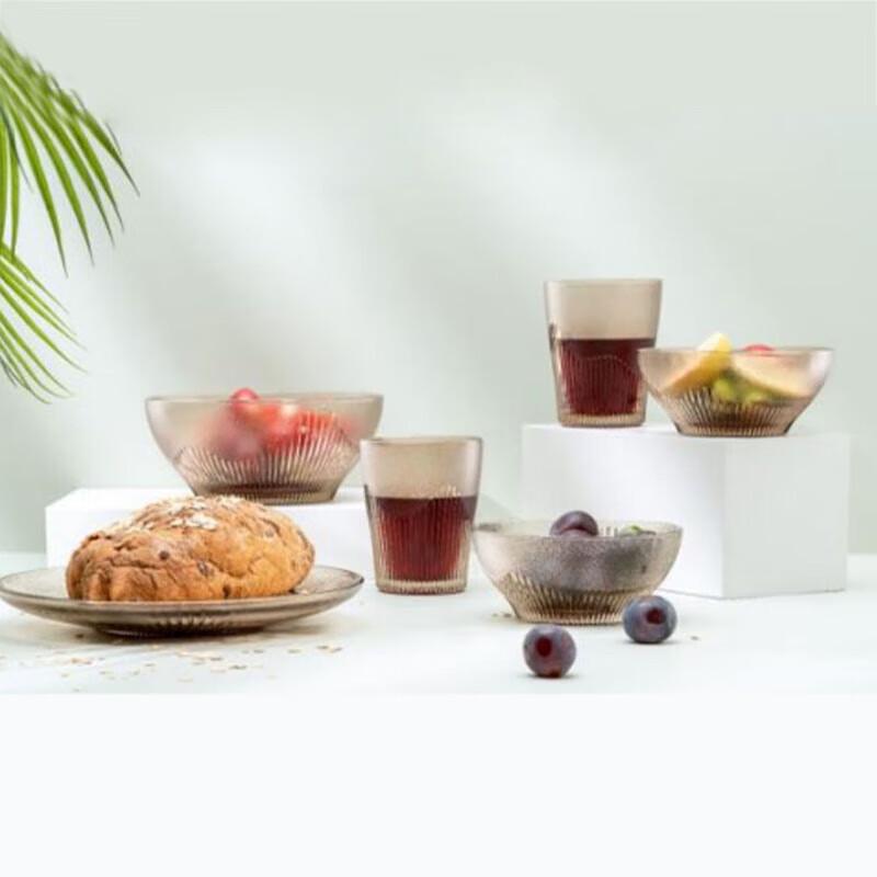 BAILOCK Platinum Elegant 6-Piece Glass Dining Set