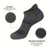 5/6 Pairs Men's Socks Athletic Cushioned Support Ankle Socks Cotton Blend Breathable Comfortable Low Waist Crew Socks For Sports