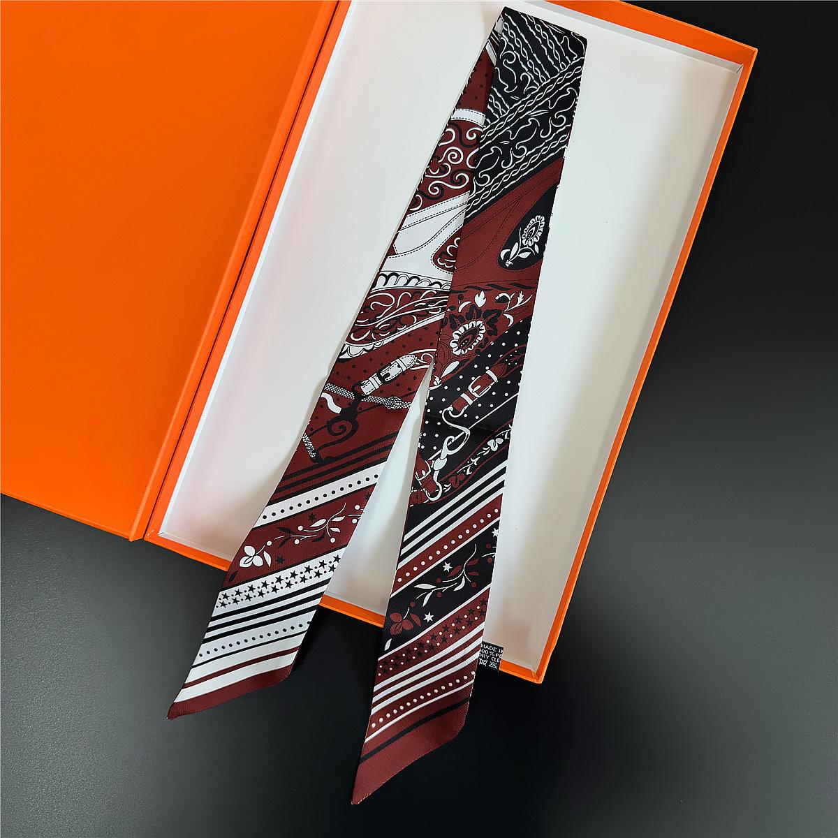 

Французский стиль Четыре сезона Женский шарф Модный подарок Длинная лента Сумки Обертывание Галстук Универсальный Декоративный аксессуар 90x5cm