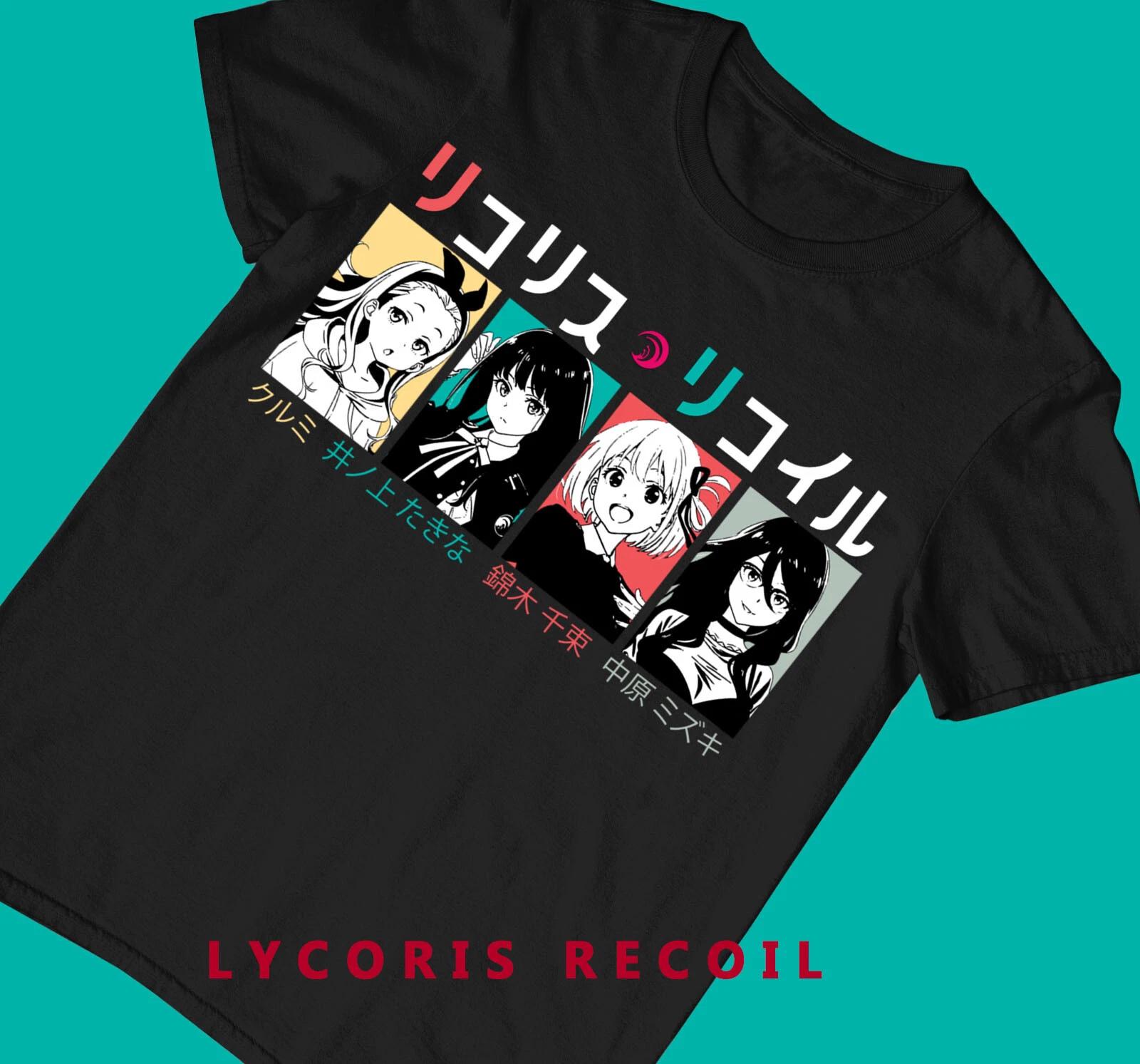 LYCORIS RECOIL Новая футболка, аниме, Такина Иноуэ, lycoris recoil 2022, комиксы S