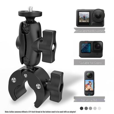 Doppelkopf-Universal-Lenkerklemme für Action-Kameras für Motorräder