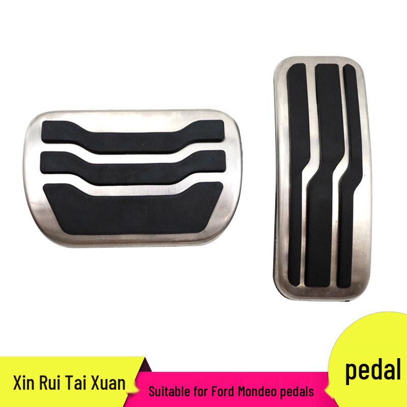 

Non-Slip Car Pedals for Ford Mondeo: Throttle, Brake, Rest Area Decor Aluminum Alloy + Hard Rubber