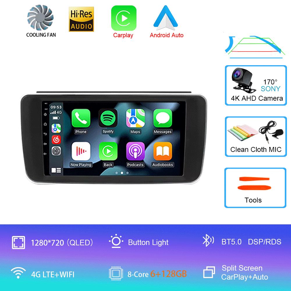 Android 14 For Nissan Leaf ZE1 2017 - 2024 Octa-Core HU 4G Car Radio Multimedia Video Player Navigation GPS 360 camera Wifi