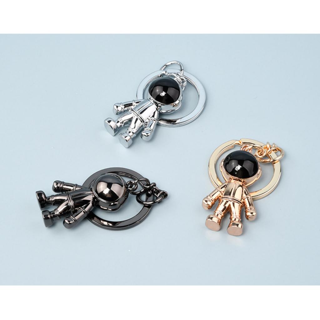 Astronaut astronaut keychain creative car men's metal key pendant personalized car logo key chain gift