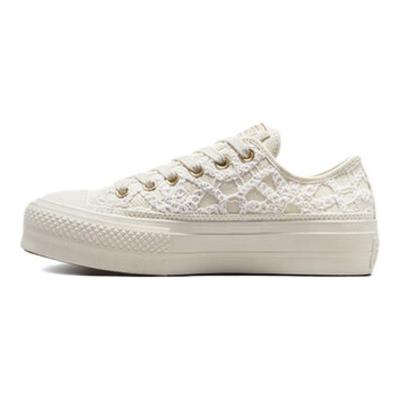 Zapatillas Chuck Taylor All Star Lift Platform Low Daisy Cord para Mujer Blanco Egret A05007C