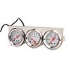 52mm Car Triple Gauge Kit White Dial 12V Oil Pressure Water Temp Voltmeter Car Meter with Sensor