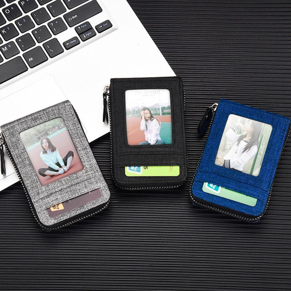 

PU Leather Card Bag Large-capacity Card Holder Fashion Men Wallet