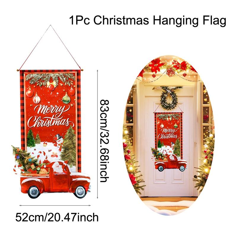 Christmas Hanging Flag Merry Christmas Decorations For Home 2026 Xmas Gifts Christmas Ornament Navidad Natal Noel New Year 2026