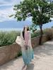 Korean Sweet Gradient Spaghetti Strap Beach Dress - 2026 Summer Seaside Vacation Design