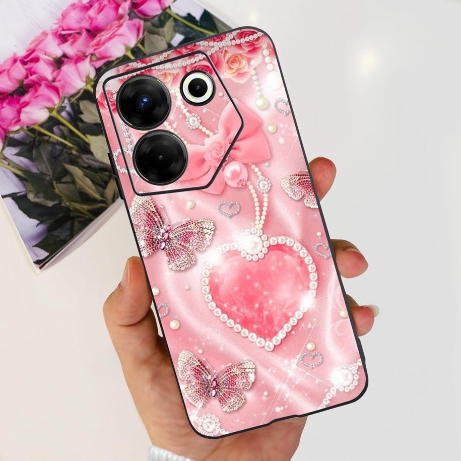 For Tecno Camon 20 Pro 5G Case Marble Cover For Tecno Camon 20 Bumper Soft Silicone Phone Cases For Camon20 Pro CK8n CK7n Fundas