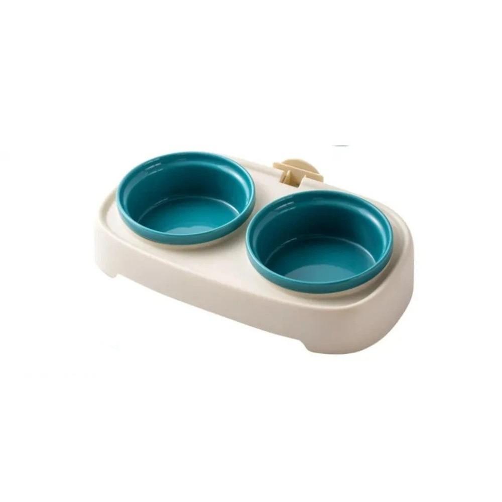 Multi Functional Slanted Pet Feeding Bowl Wall-mountable Detachable Pet Slow Feeder Bowl Anti-Flip Cat Food Bowl Multi-Pet
