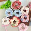 Süßes kariertes Spitzen-Scrunchie für Frühling und Sommer, Haargummi, niedliches elegantes Haarseil-Accessoire für Damen und Mädchen, Pferdeschwanzhalter