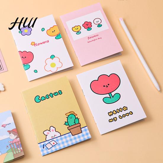 Pocket Notebook Cute 4Pcs Cartoon Set 64K Mini Notepad for Kids Students Smooth Paper Portable Ink Journal School Prizes And Party Favors Compact