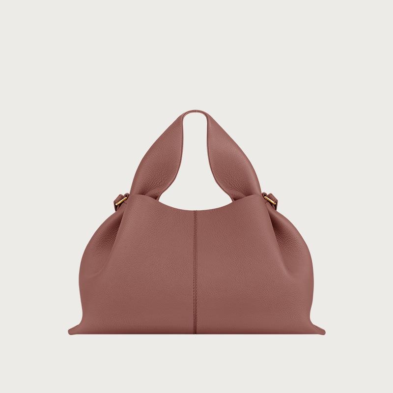 Polene Cloud Bag Dumpling: Genuine Leather Single Shoulder Crossbody Handbag. In Stock.
