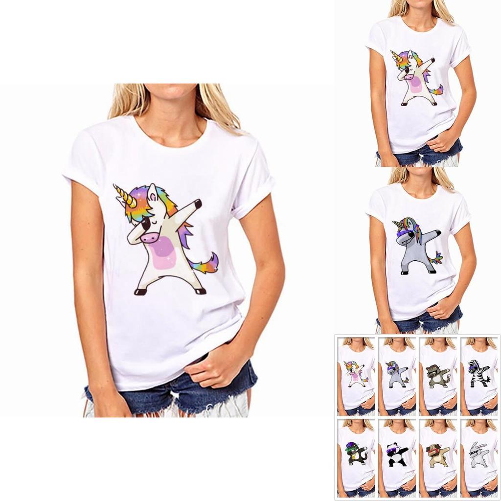 Divertida Dab Camiseta Baile Unicornio Perro Gato Oso Dabbing Tshirt Tee