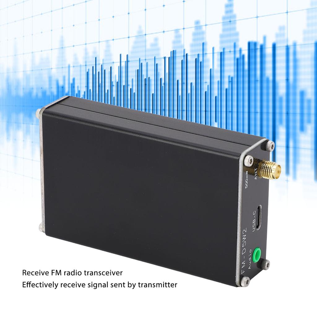 FM Broadcast Transmitter 0.5W 2KM Long Range 76‑108MHz Shortwave Sound Signal Stereo Station for Car FM Broadcast Transmitter