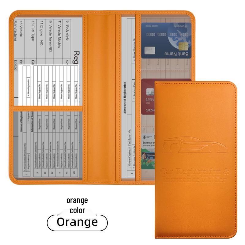 American Driver's License PU Leather Wallet: Car Registration & Insurance Document Holder