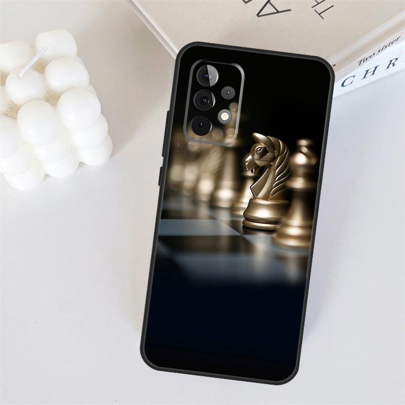 Chess Pieces For Samsung Galaxy A55 A35 A15 A36 A56 A26 A16 A22 A32 A52 A54 A34 A53 A33 A13 A06 A05 Case