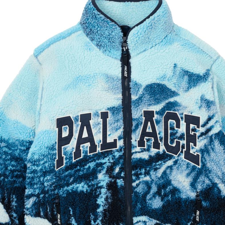 Palace Appalachian Funnel Fleece Palaska Blue Unisex Outerwear P27JK118