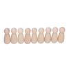 10pcs Wooden Peg Figures Children"s Painted Graffiti Wood Dolls for Kids DIY Art Craft