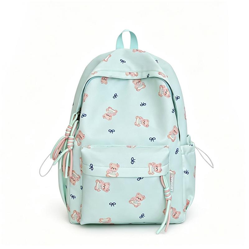 Schoolbag1011 summer new cartoon bear light schoolbag female primary school students high value ins campus literary backpack