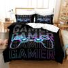 Black Games Gamepad Bedding Set Digital Printing Duvet Cover Set with Pillowcases Europe/Australia/USA Twin Full Queen King Size