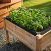 Raised Garden Bed Liner Liner, Keeps Soil Contained and Water Drainage, Cuttable Breathable Weed Barrier Planter Box Non Woven Fabric Plant for Large