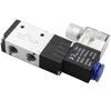 3V210 08 Electric Solenoid Valve 2 Position 3 Way Valve 1 4 Inch PT Inlet with Fittings