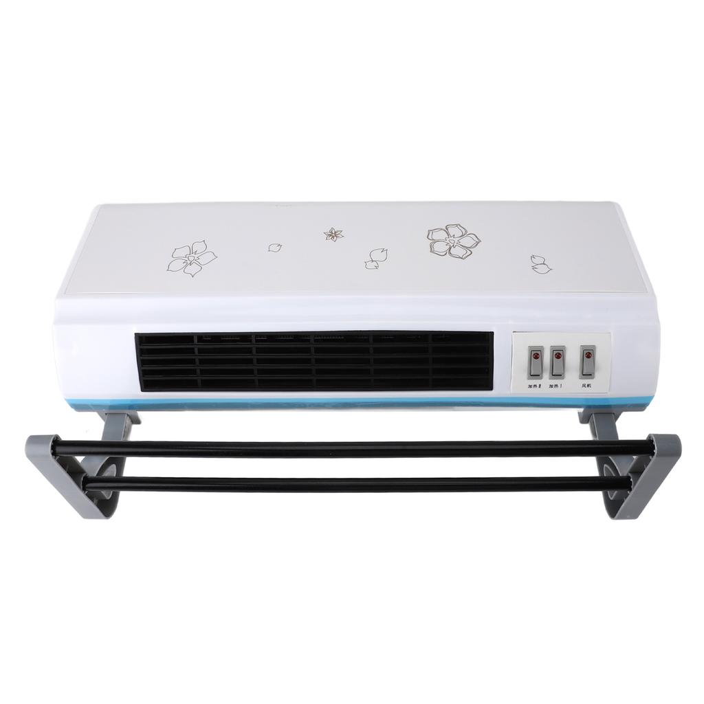 Electric Wall Heater PTC Ceramic Waterproof Wall Mounted Space Heater Warm and Nature Wind for