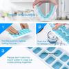 Silicone 14 Boxes To Do Ice Mold, Summer Home Ice Tray Durable Non-toxic, with Covered Ice Manufacturing Kitchen Accessories