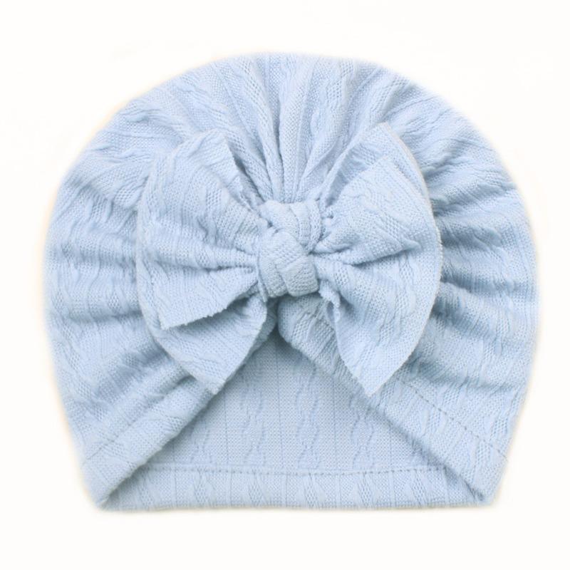 New Baby Jacquard Hat, Cute Boneless Fetal Hat for Infants and Toddlers, Cute Bow Hat for Children
