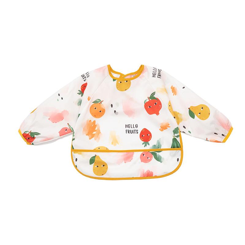 

Baby Bibs Waterproof Infant Eating Cute Cartoon Children Drawing Sleeveless Baby Bandana Bibs Soft Baby Bib Meal Burp L оранжевый