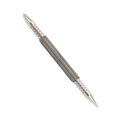 HAIBING Hammerless Center Punch, Double-Ended, Rust-Resistant, Convenient for Metalworking