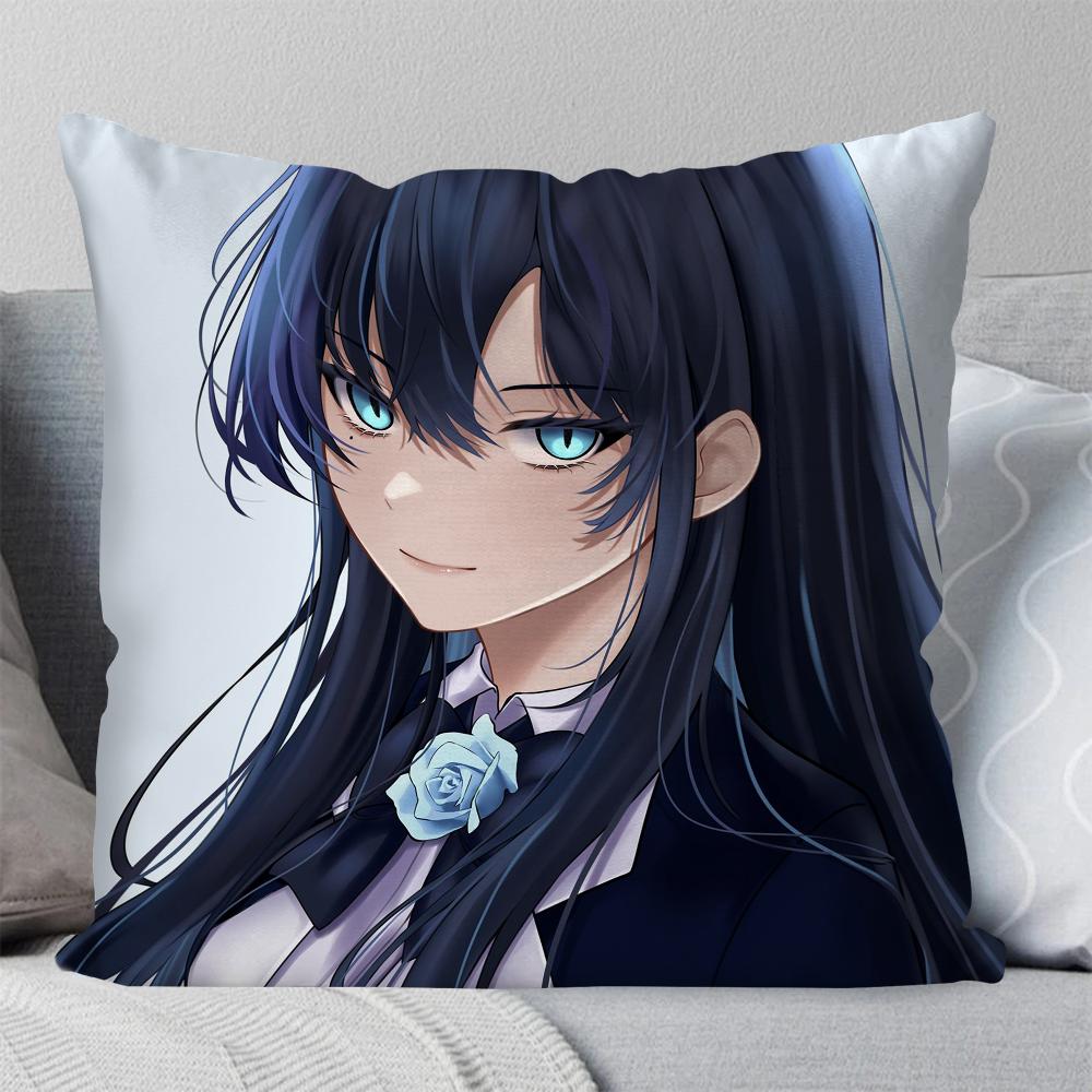 Japanese Female Singer A-Ado Pillow Case Square Pillow Bedroom Sofa Leisure Comfortcushion Car Living Room Home Decoration 40X40