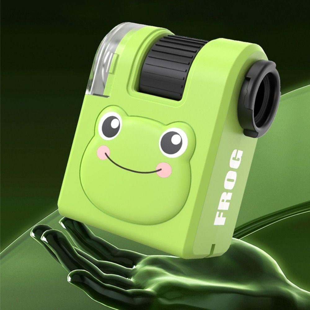 Pocket Size 80x Mini Microscope LED Flashlight Pocket Microscope Science Portable Microscope  Girls