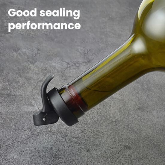 Manual Vacuum Wine Sealer, Hand Pump Bottle Stopper, Reusable Airtight Preserver for Champagne, Home Bar Accessory