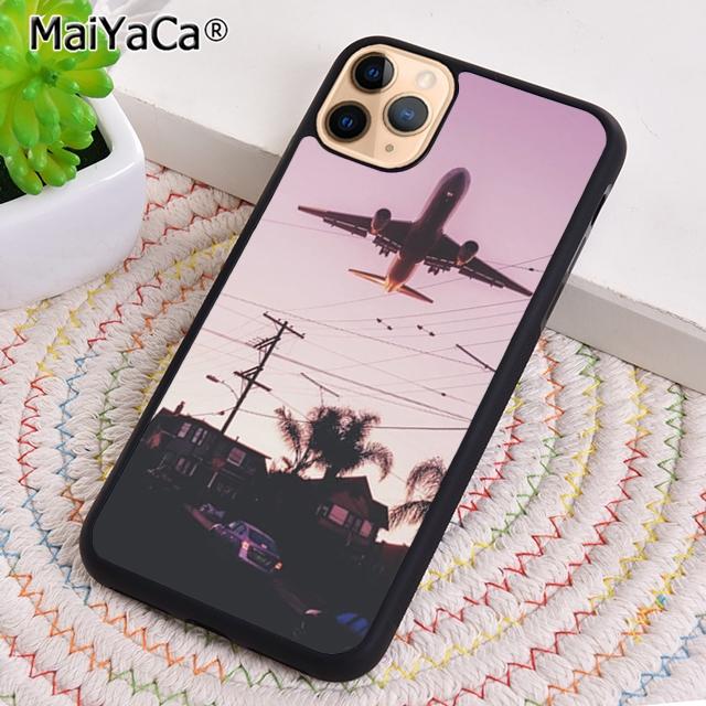 Pink Travel Aircraft Airplane Phone Case For iPhone 17 Air 16 pro max 15 14 plus 12 13 Shell Cover coque