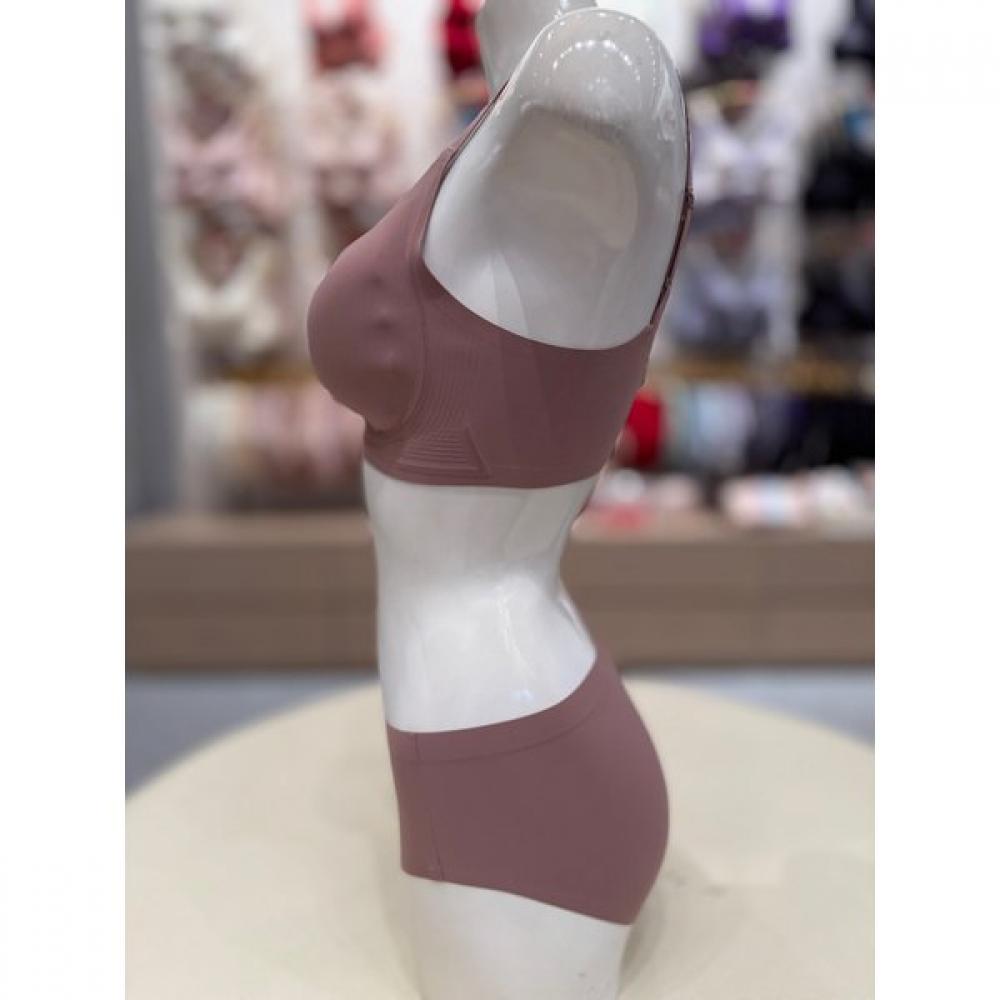 Triumph Seamless No Wire Bra Set Brown  Tewbr611tewbp611br 